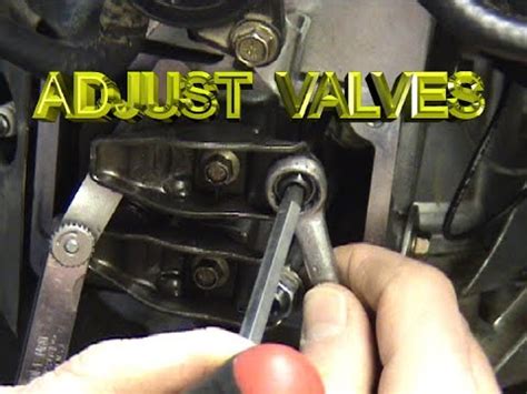 briggs and stratton v twin valve adjustment|briggs stratton valve clearance adjustment.